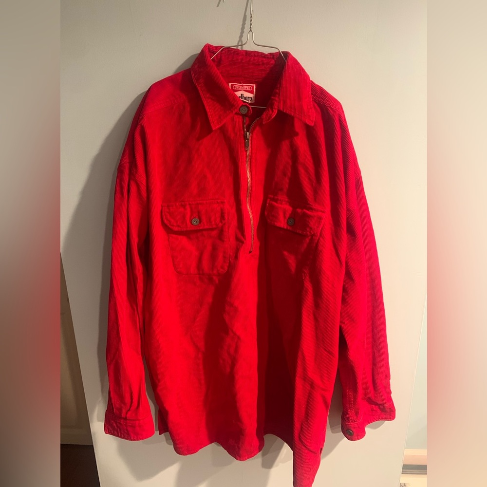 Vintage Marlboro unlimited courderoy 1/4 zip jacket, brnnew never worn or washed